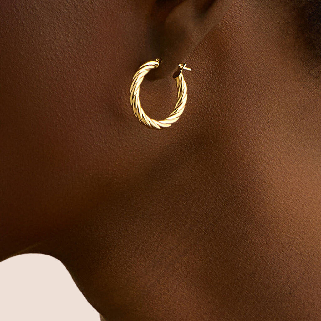 Orecchini A Cerchio Toujours Oro Giallo - Orecchini a Cerchio Donna | Stroili