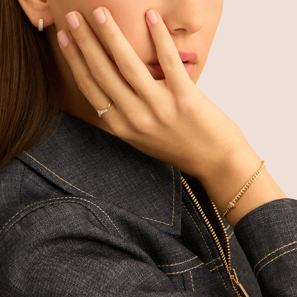 Anello Riviere Diamade Glam Oro Giallo Diamante Lab-Grown