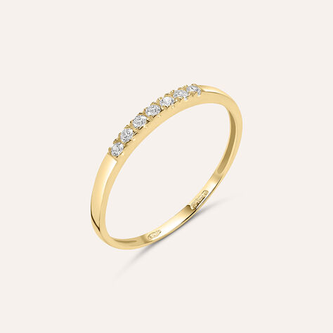 Anello Riviere Claire Oro Giallo Cubic Zirconia - Anelli Riviere Donna | Stroili