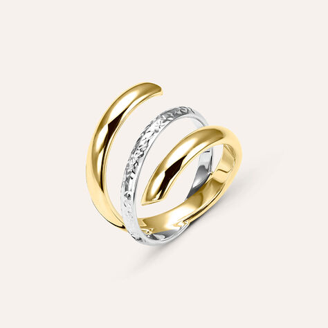 Anello Fascia Isabelle Oro Bicolore - Anelli Donna | Stroili
