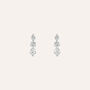 Orecchini Lobo Trilogy Silver Elegance Argento Rodiato Cubic Zirconia