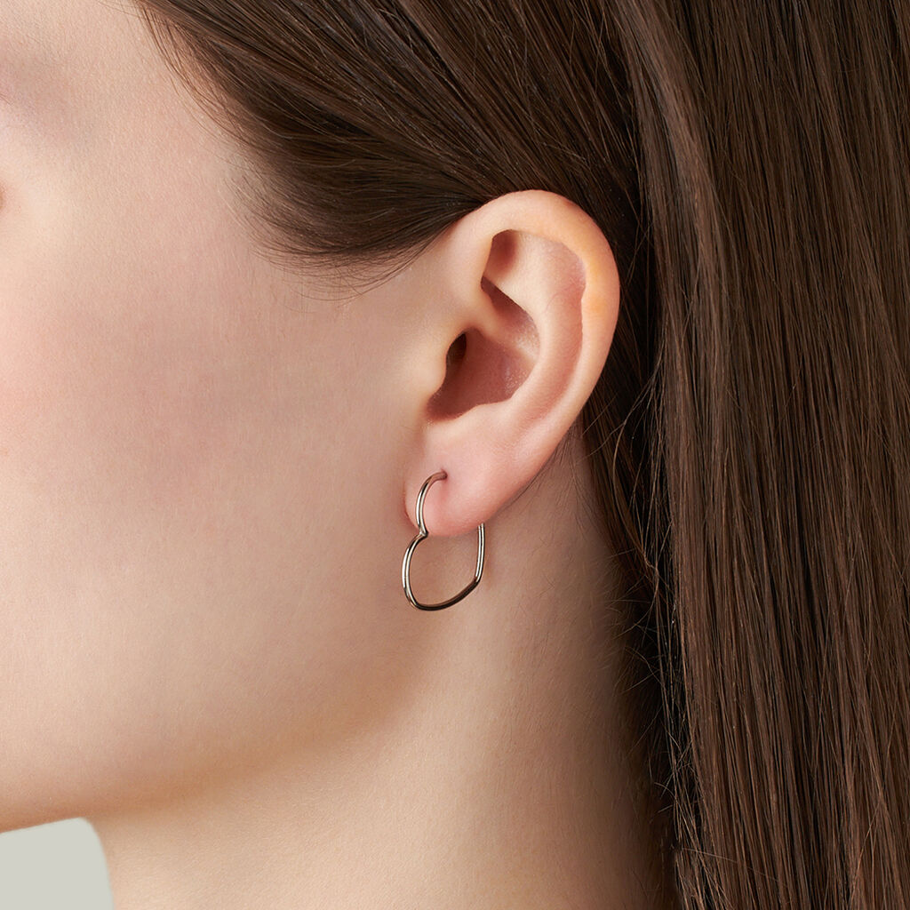 Orecchini A Cerchio Silver Collection Argento Rodiato - Orecchini a Cerchio Donna | Stroili