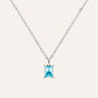 Collana Punto Luce Violet Ottone Cristallo
