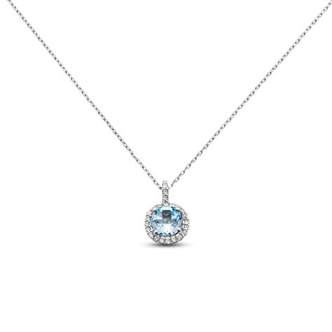 Collana Punto Luce Amélie Oro Bianco Topazio Cubic Zirconia - Collane Punto Luce Donna | Stroili