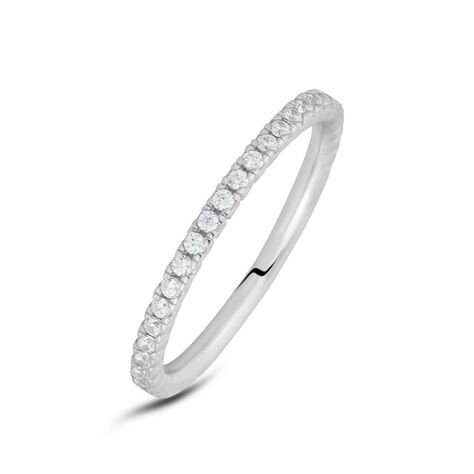 Anello Eternity Claire Oro Bianco Cubic Zirconia - Anelli Eternity Donna | Stroili