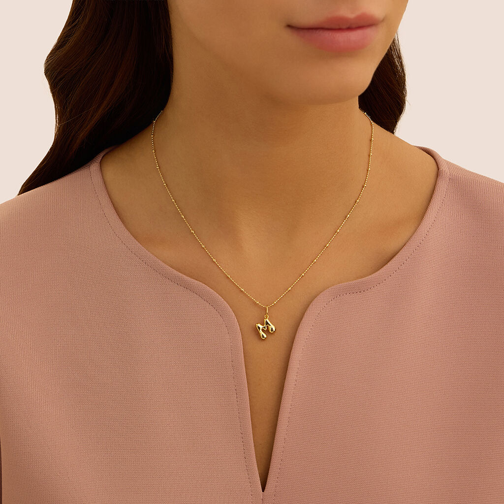 Pendente Love Beats Argento Dorato