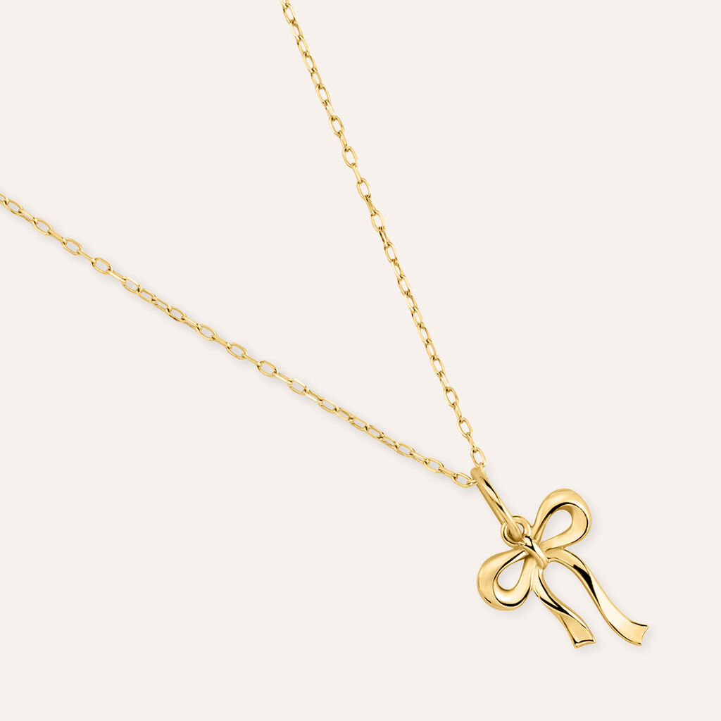 Pendente Fiocco Love Beats Argento Dorato