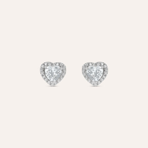 Orecchini Lobo Silver Elegance Argento Rodiato Cubic Zirconia - Orecchini a Lobo Donna | Stroili