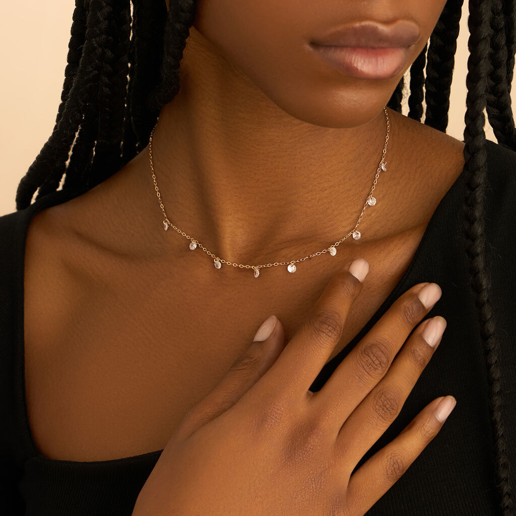 Collana Multi Punto Luce Golden Dream Placcato Oro Giallo Cubic Zirconia - Collane Punto Luce Donna | Stroili