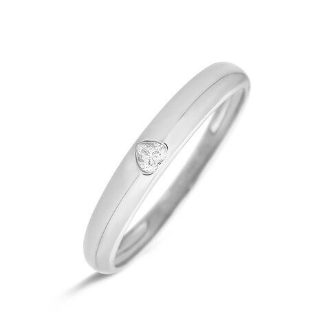 Anello Fascia Claire Oro Bianco Cubic Zirconia - Anelli con Pietre Donna | Stroili