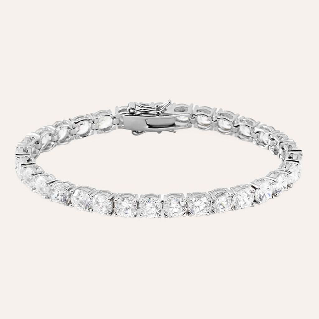 Bracciale Tennis Silver Elegance Argento Rodiato Cubic Zirconia