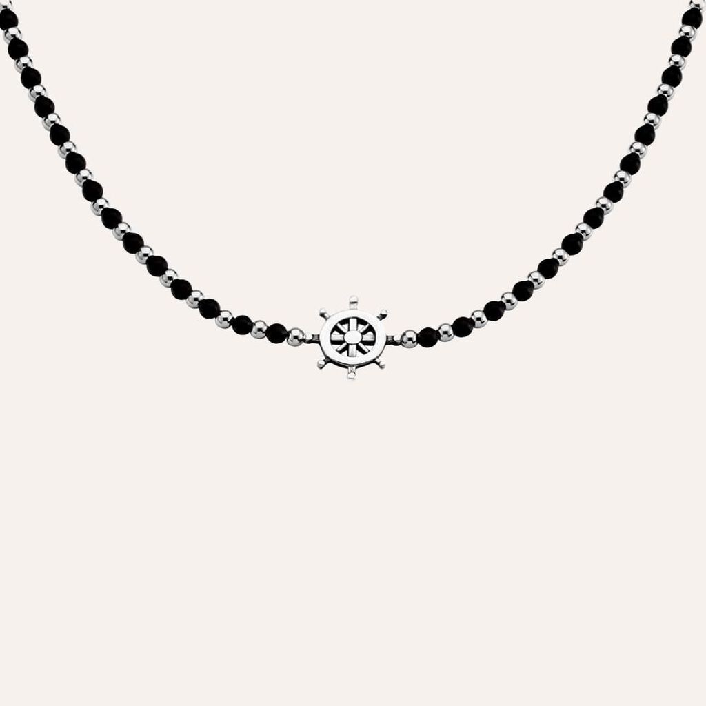 Bracciale Man Code Acciaio Onice