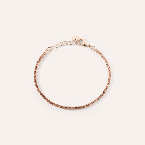 Bracciale Tennis Romantic Shine Metallo Rosa Cristallo - Bracciali Tennis Donna | Stroili