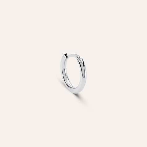 Mono Orecchino A Cerchio Toujours Oro Bianco - Mono Orecchino Unisex | Stroili