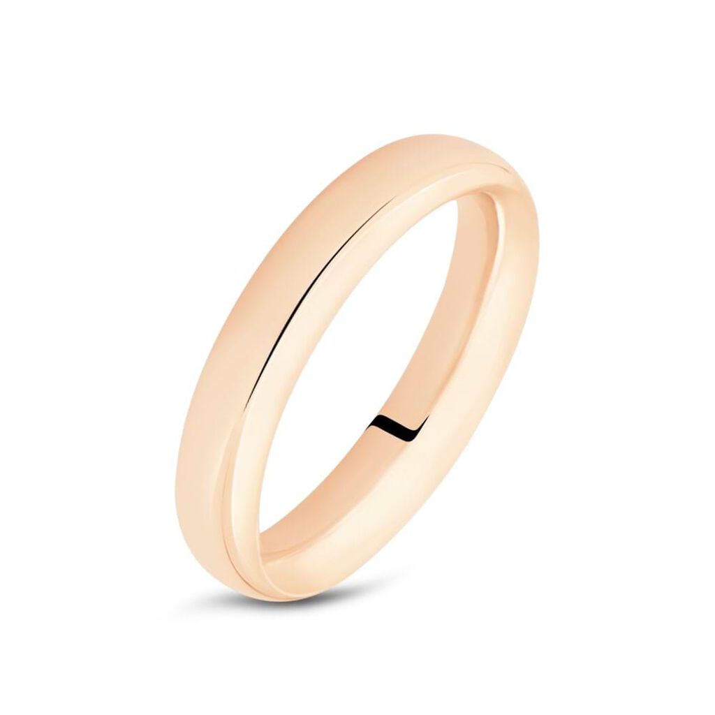 Fede Comoda Leggera 4 mm Oro Rosa