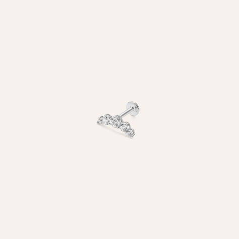 Piercing Orecchio Bon Ton Oro Bianco Cubic Zirconia - Piercing Orecchio Donna | Stroili