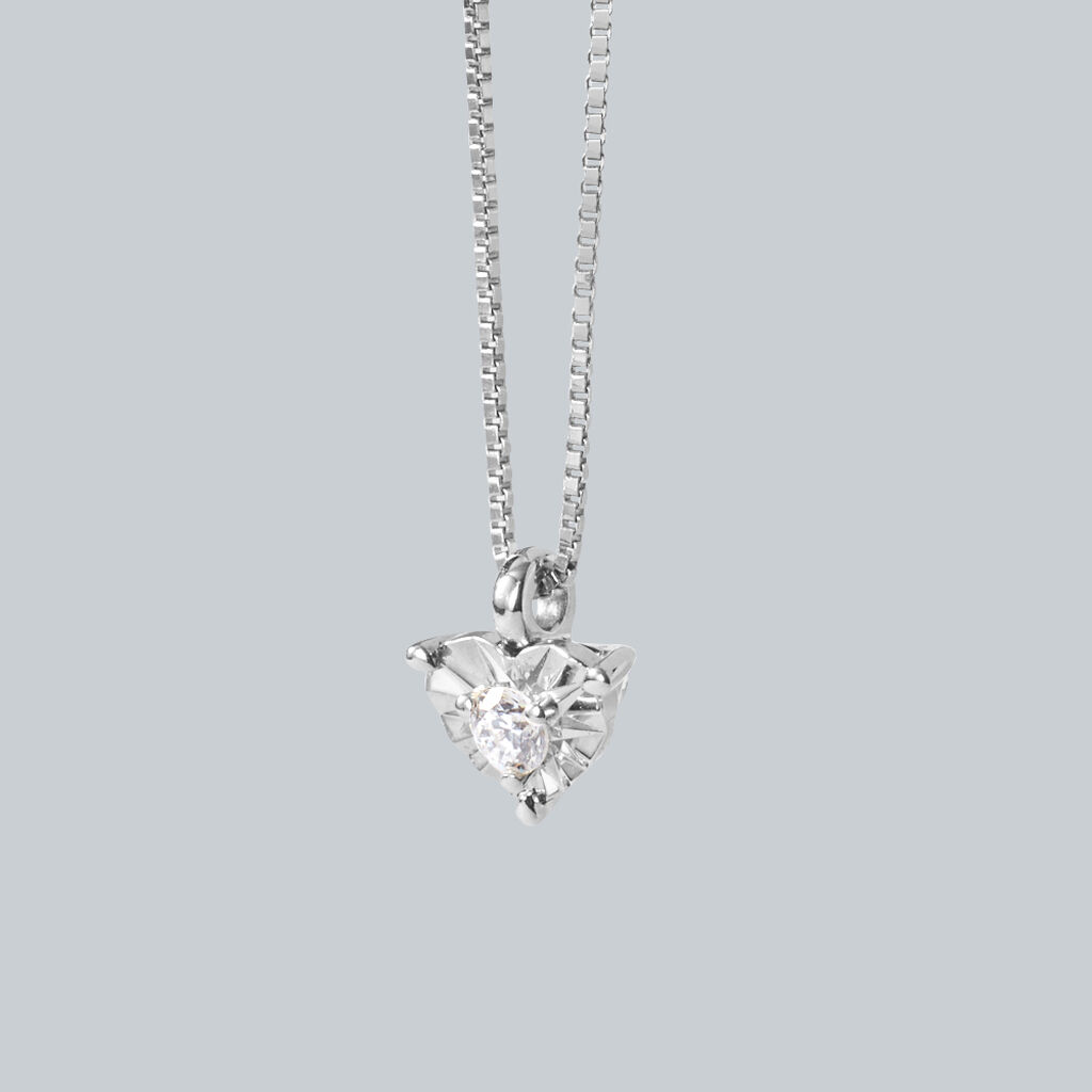 Collana Diamotion Oro Bianco Diamante - Collane Donna | Stroili