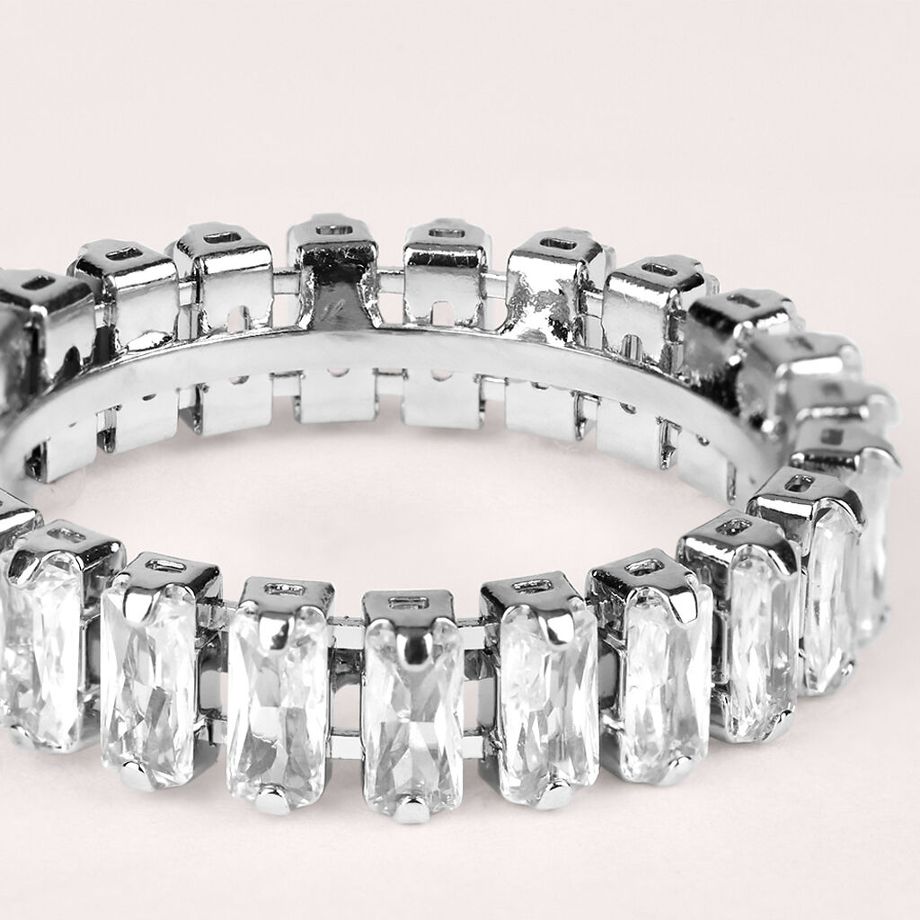 Anello Eternity Romantic Shine Metallo Cristallo