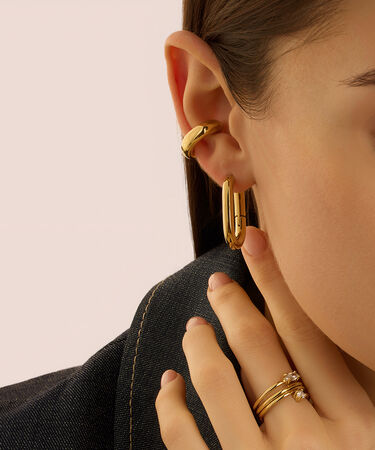Ear Cuff Radiance Acciaio Dorato