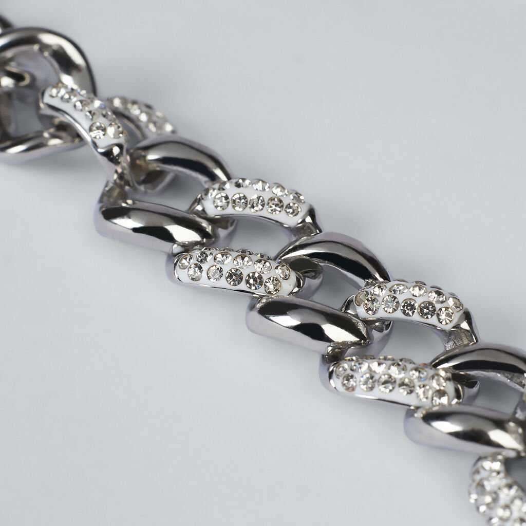 Bracciale Catena Aura Acciaio Cristallo