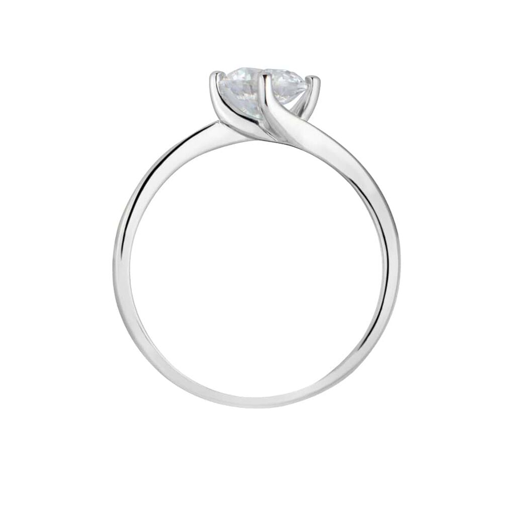 Anello Solitario Claire Oro Bianco Cubic Zirconia - Anelli con Pietre Donna | Stroili