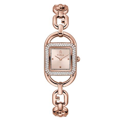 Orologio Al Quarzo Furla Chain Square Logo Ww00026005l3 - Orologi solo Tempo Donna | Stroili