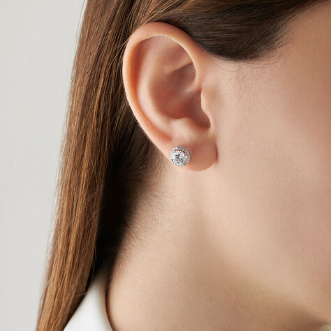 Orecchini Lobo Punto Luce Silver Elegance Argento Rodiato Cubic Zirconia - Orecchini a Lobo Donna | Stroili