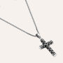 Collana Man Code Acciaio Cristallo