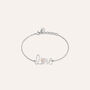 Bracciale Silver Collection Argento Bicolore Bianco / Rosa