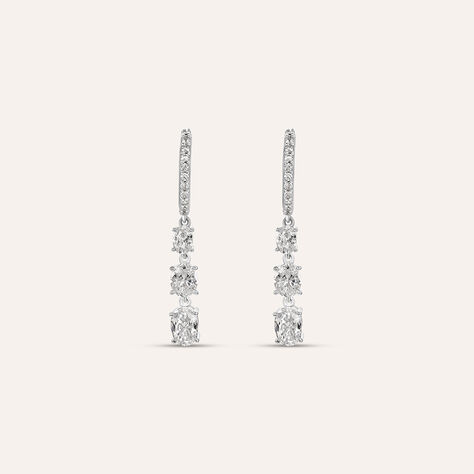 Orecchini Pendenti Silver Elegance Argento Rodiato Cubic Zirconia - Orecchini Pendenti Donna | Stroili