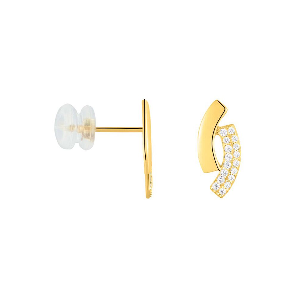 Orecchini A Cerchio Claire Oro Giallo Cubic Zirconia - Orecchini a Cerchio Donna | Stroili