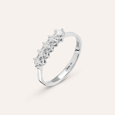 Anello Riviere Diamazing Oro Bianco Diamante