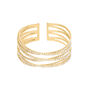 Bangle Romantic Shine Metallo Dorato Cristallo