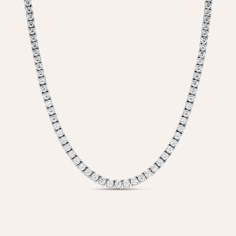 Collana Tennis Diamade Oro Bianco Diamante Lab-Grown - Collane Tennis Donna | Stroili