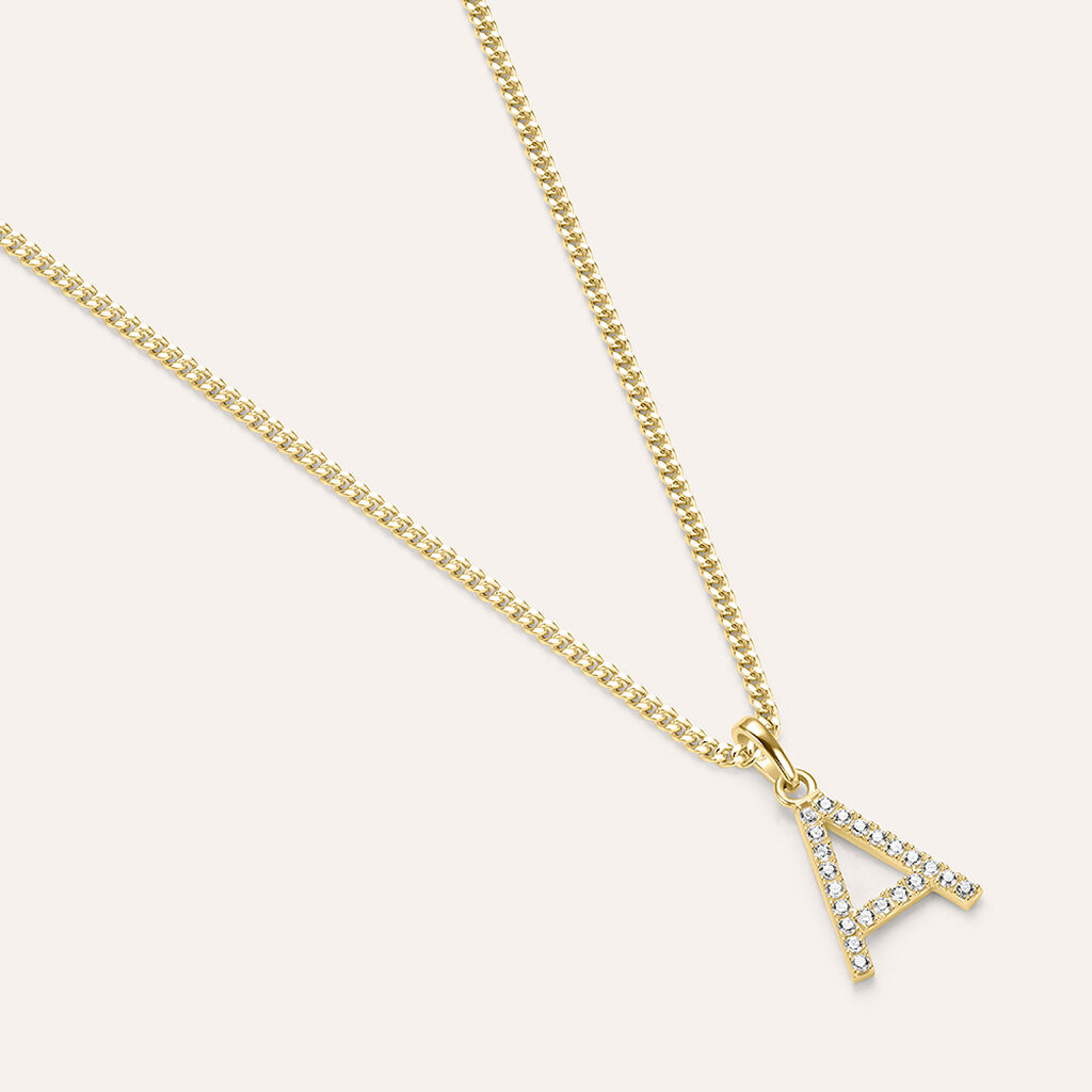 Pendente Po&egrave;me Oro Giallo Cubic Zirconia