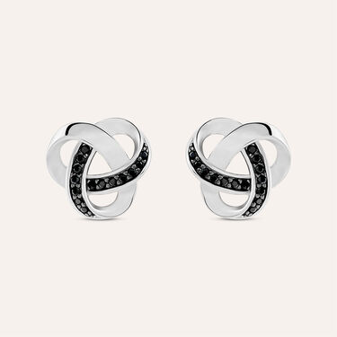 Orecchini Lobo Silver Shine Argento Rodiato Cubic Zirconia