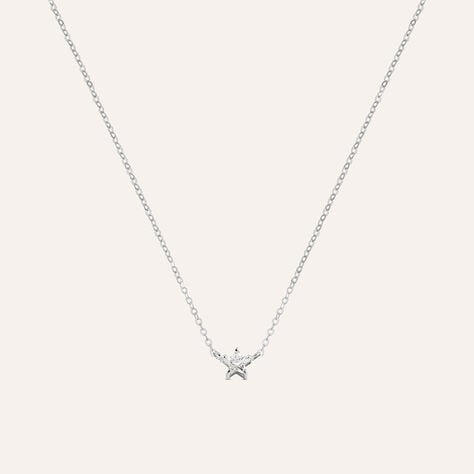 Collana Claire Oro Bianco Cubic Zirconia - Collane Donna | Stroili