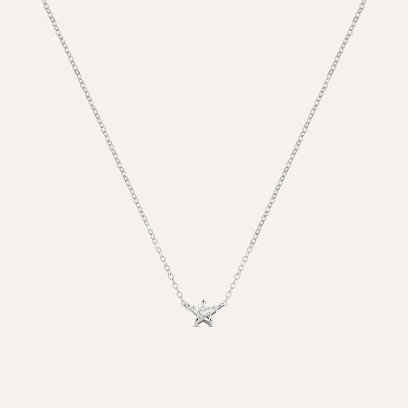 Collana Claire Oro Bianco Cubic Zirconia - Collane Donna | Stroili