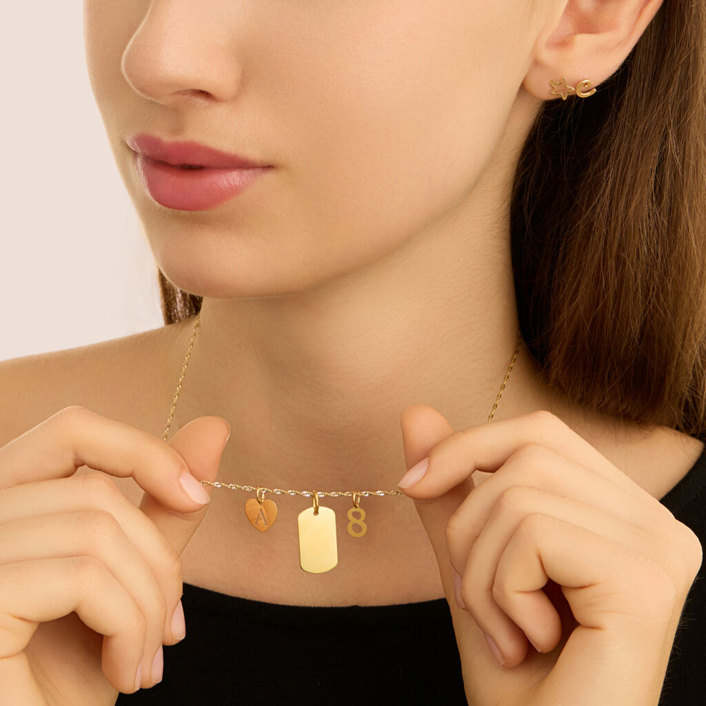 Orecchini Lobo Bon Ton Oro Giallo