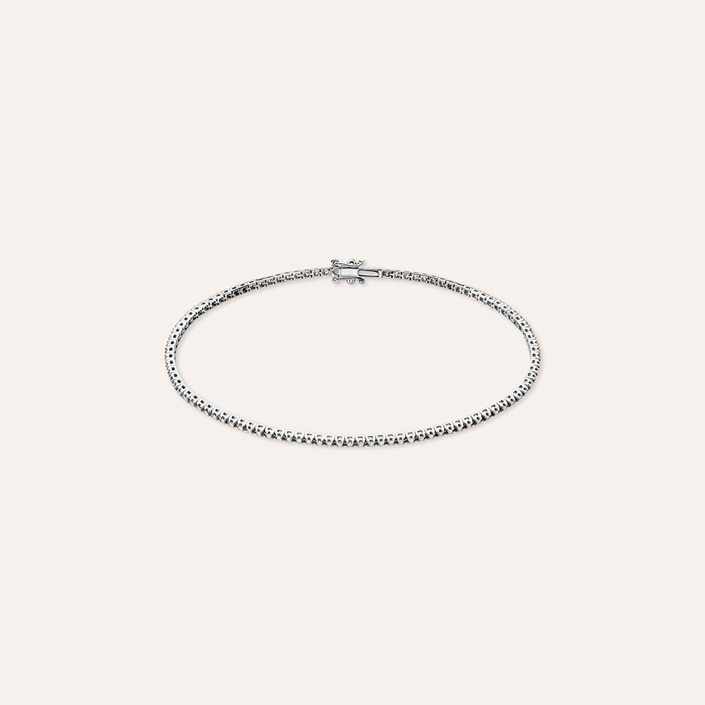 Tennis in oro bianco e diamanti 0.30 ct