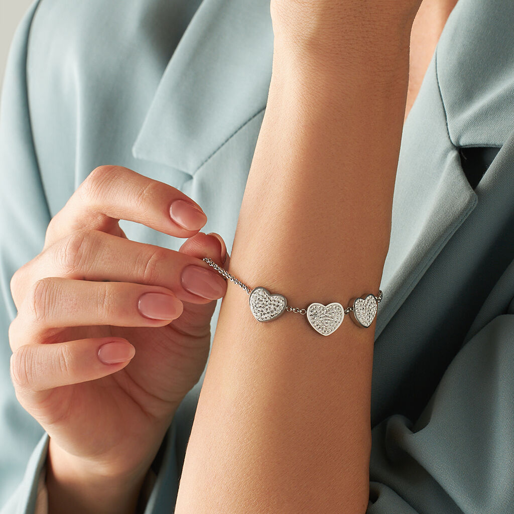 Bracciale Lady Phantasya Acciaio Cristallo - Bracciali Love Donna | Stroili