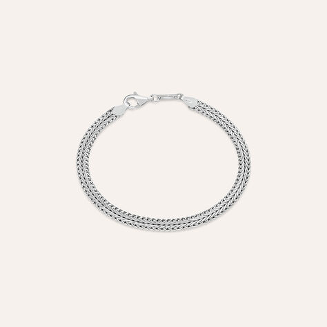 Bracciale Catena Gentleman Argento Rodiato - Bracciali Uomo | Stroili