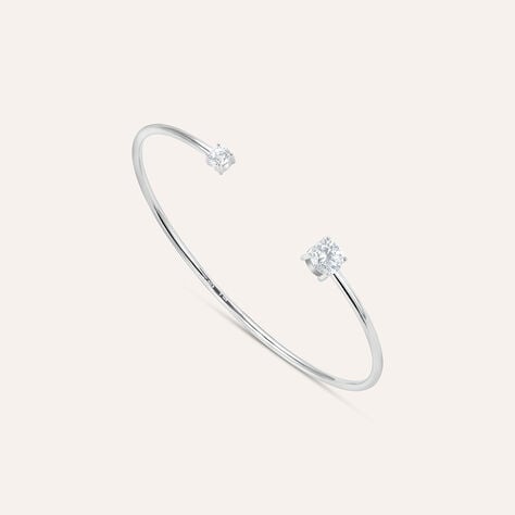 Bangle Punto Luce Silver Elegance Argento Rodiato Cubic Zirconia - Bracciali Rigidi Donna | Stroili