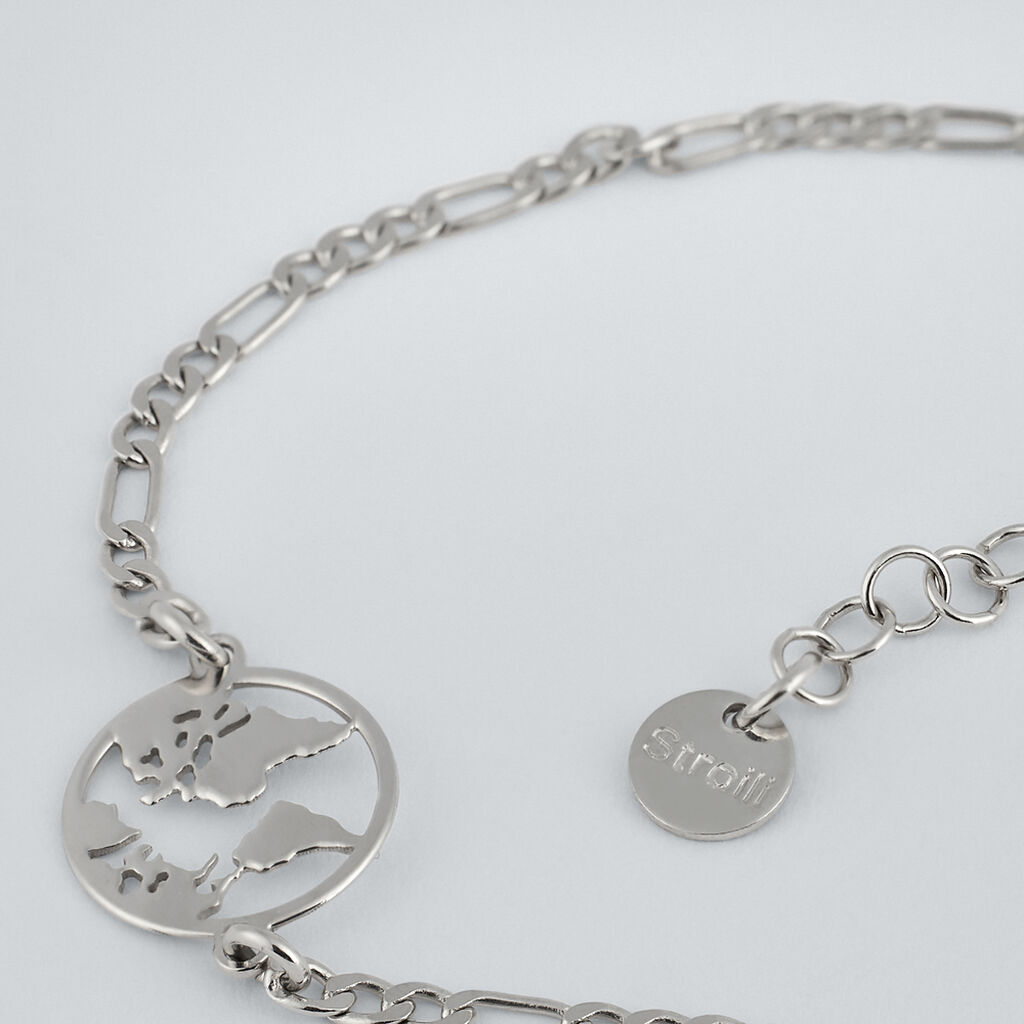 Bracciale Catena Gentleman Argento Rodiato - Bracciali Uomo | Stroili