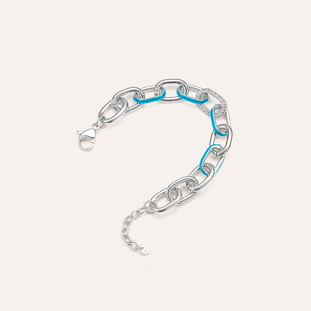 Bracciale Catena Lady Sweet Acciaio Cristallo - Bracciali Donna | Stroili