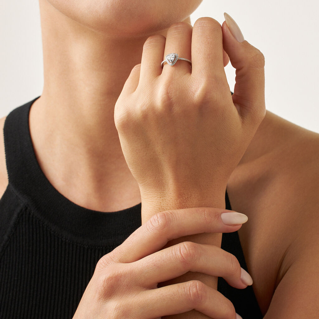 Anello Solitario Silver Elegance Argento Rodiato Cubic Zirconia - Anelli con Pietre Donna | Stroili