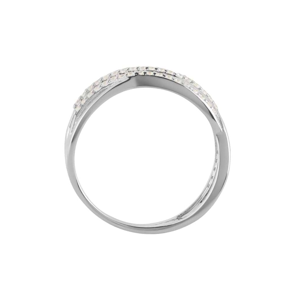 Anello Fantasia Silver Shine Argento Rodiato Cubic Zirconia - Anelli con Pietre Donna | Stroili