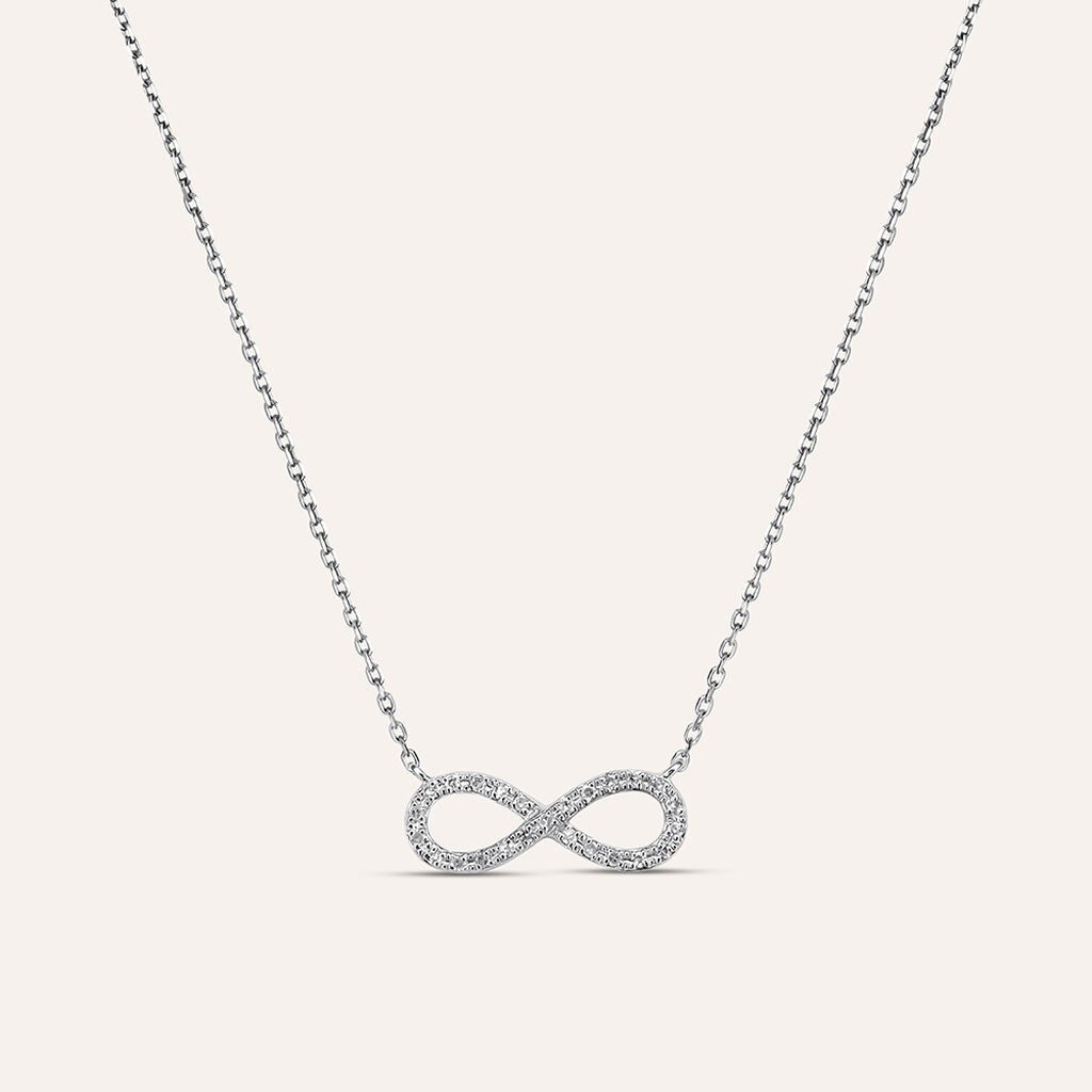 Collana Sophia Oro Bianco Diamante