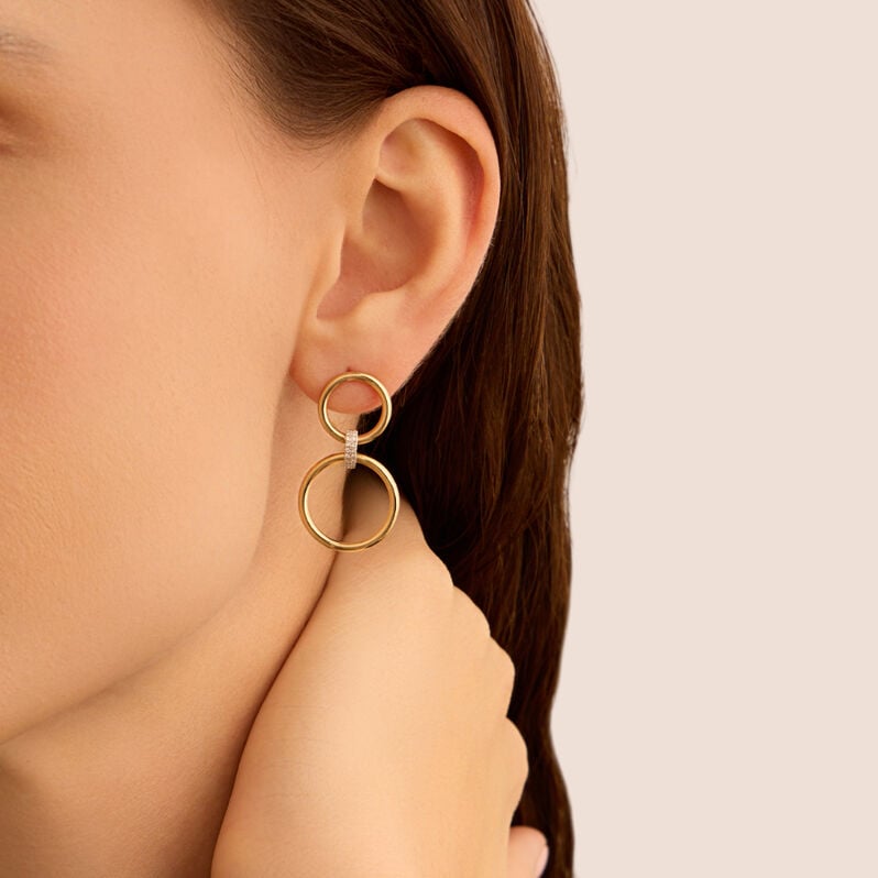 Orecchini Pendenti Sophia Oro Giallo Diamante - Orecchini Pendenti Donna | Stroili