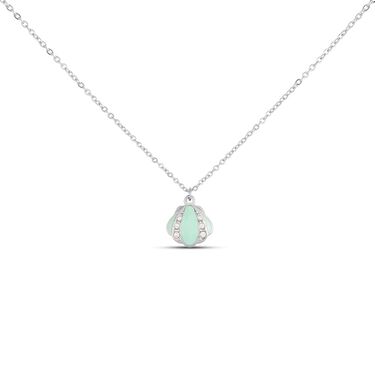 Collana Lady Sweet Acciaio Conchiglia e Cristalli
